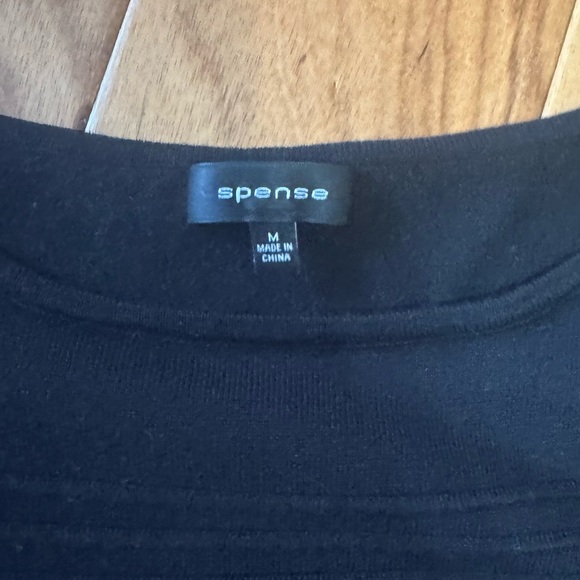 3/4 Sleeve Black Sweater with Detail - Picture 3 of 7